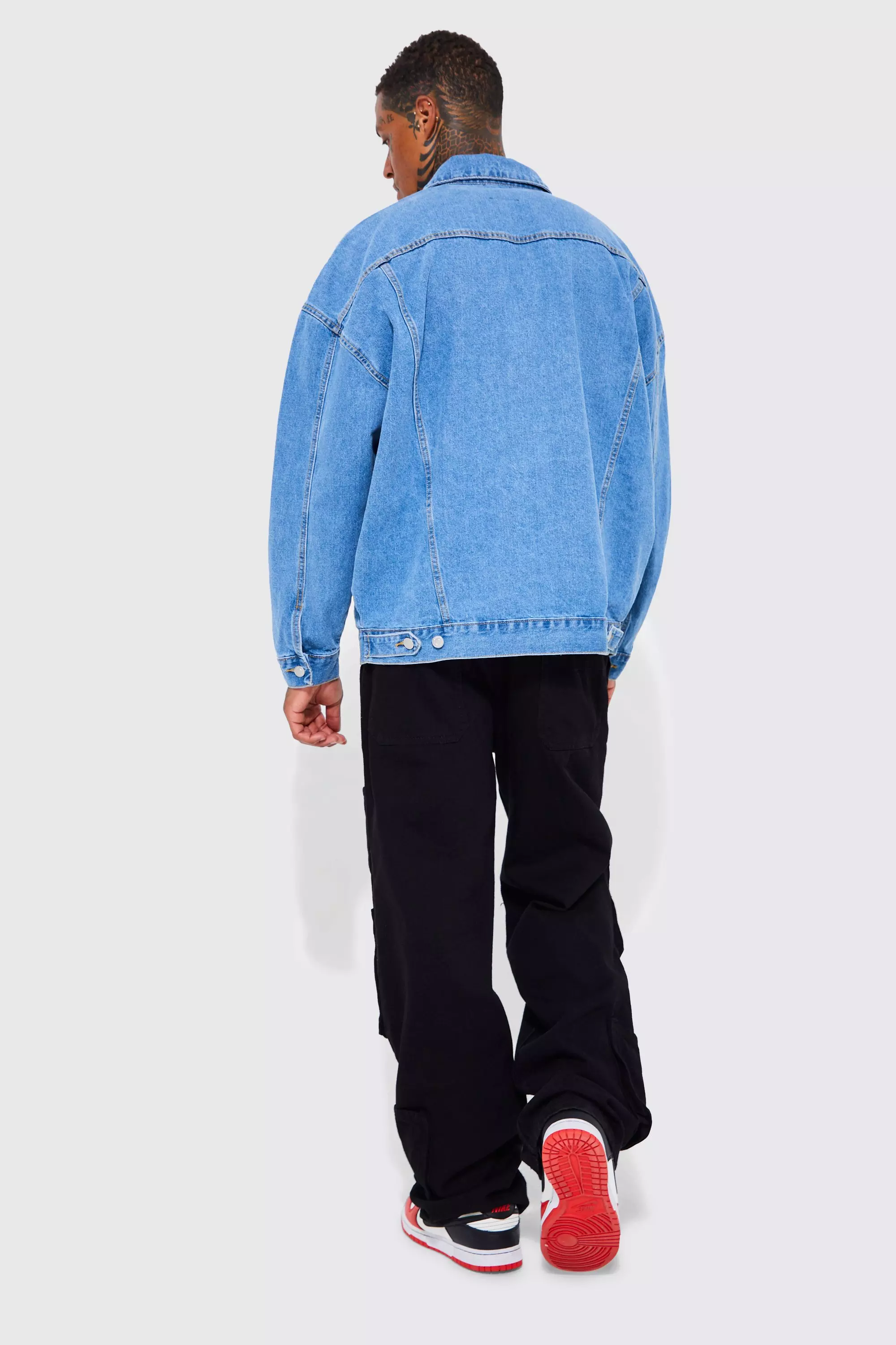 最新人気 KOZABURO OVERSIZED JEAN MOLESKIN KOZABURO JACKET- JEAN